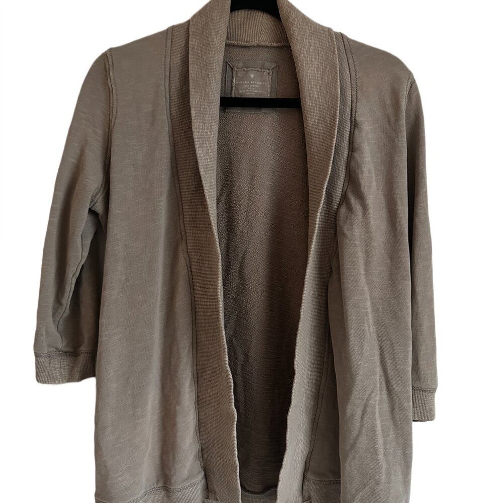 Banana Republic Terry Cardigan Sz Sm